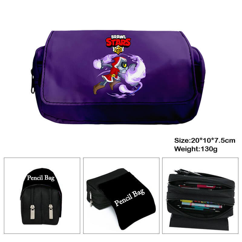 Red Wizard Barley Brawl Stars Printed Pencil Case