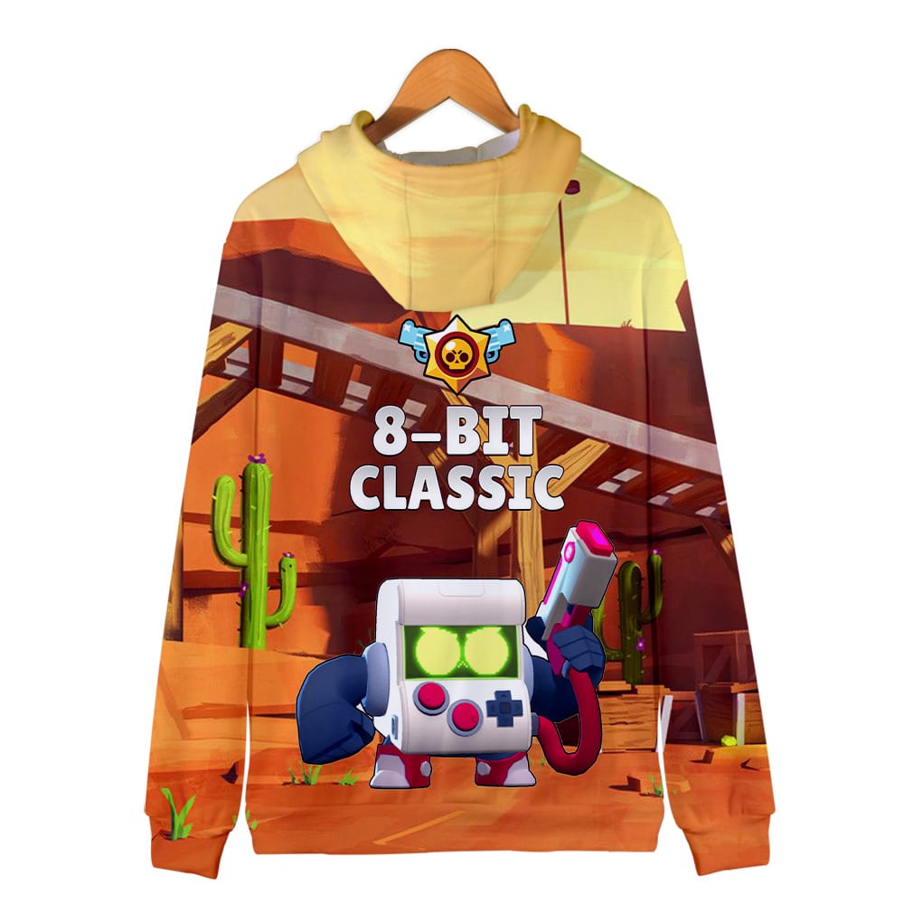 Brawl Stars Zipper-up Hoodie Default 8-bit - Image 5