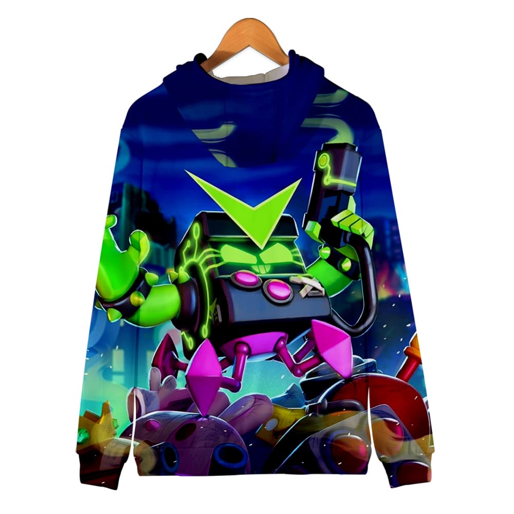 Brawl Stars Zipper-up Hoodie Default 8-bit - Image 9