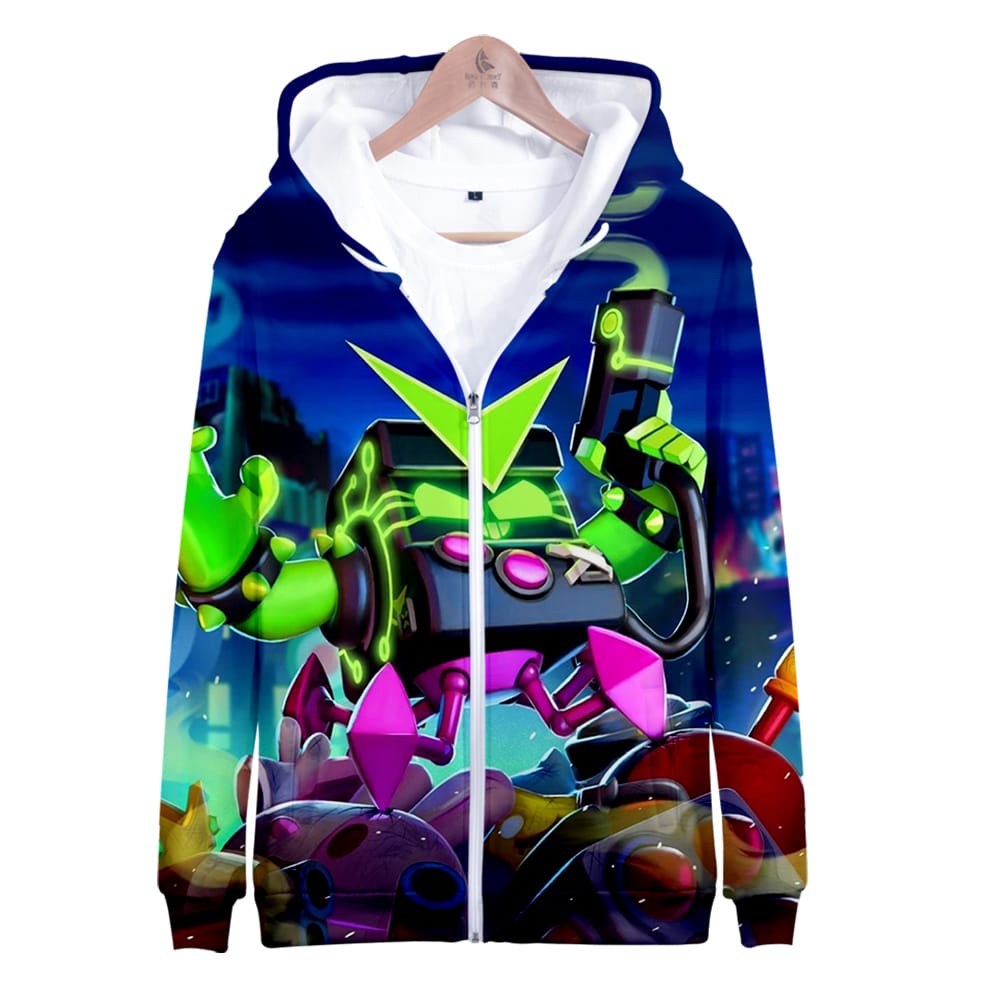 Brawl Stars Zipper-up Hoodie Default 8-bit - Image 8