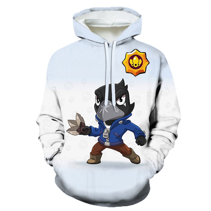Crow Brawl Stars Hoodie Sweatshirt Raven Tops