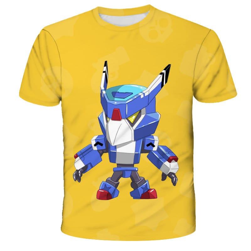 Brawl Stars Mecha Crow T-Shirt Tees Summer