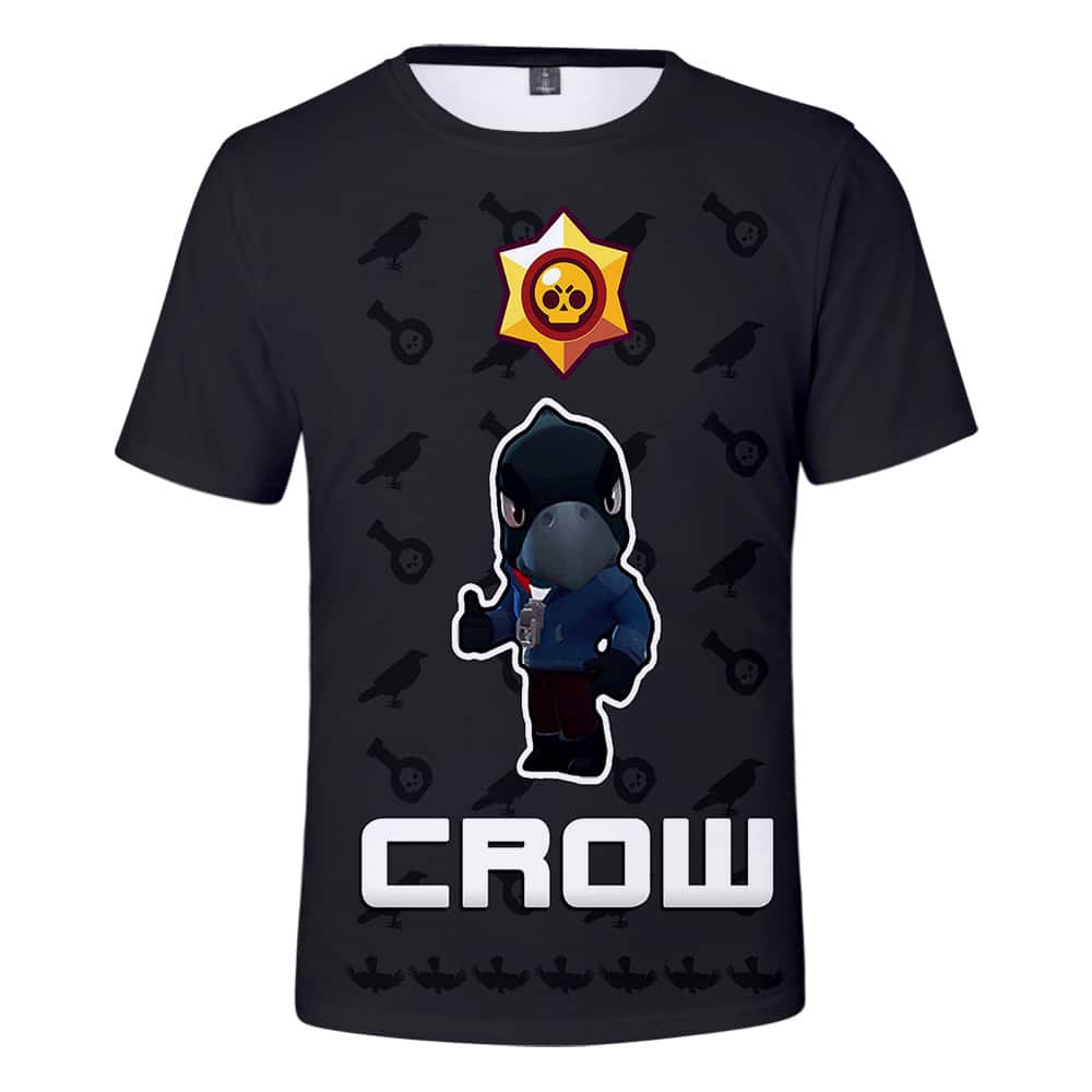 Brawl Stars Mecha Crow T-Shirt Tees Summer - Image 14