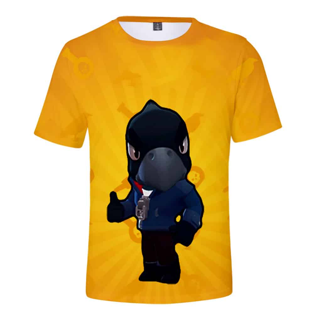 Brawl Stars Mecha Crow T-Shirt Tees Summer - Image 10