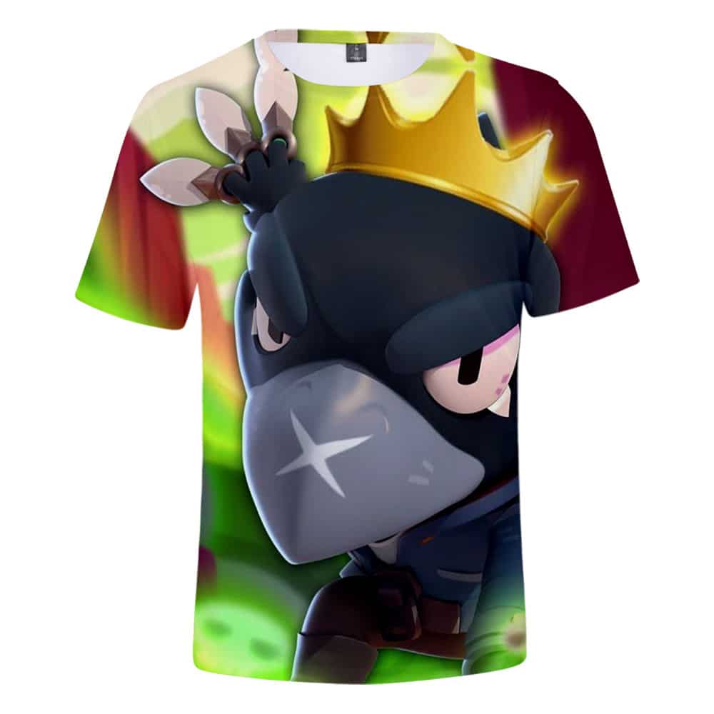 Brawl Stars Mecha Crow T-Shirt Tees Summer - Image 8