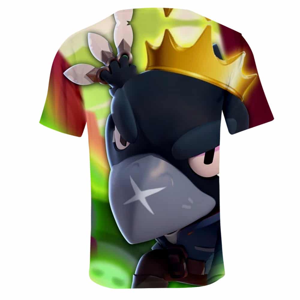 Brawl Stars Mecha Crow T-Shirt Tees Summer - Image 7
