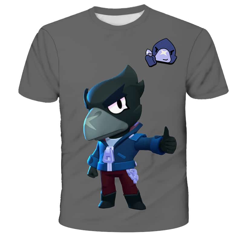 Brawl Stars Crow Raven Summer T-Shirt Tops