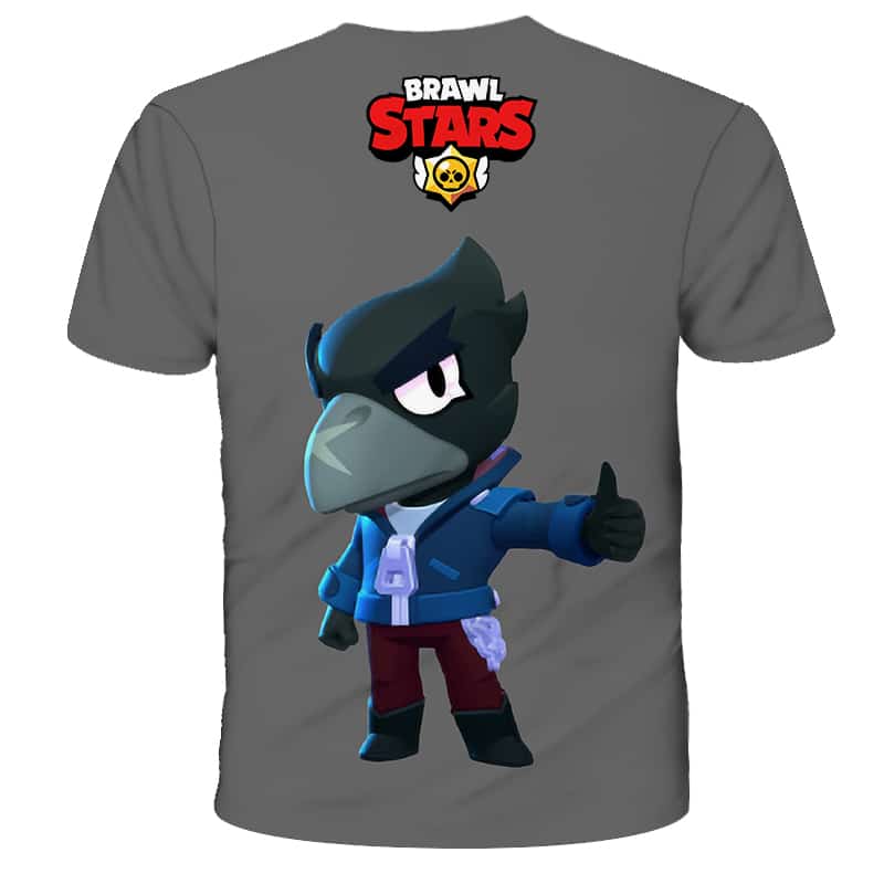 Brawl Stars Crow Raven Summer T-Shirt Tops - Image 2