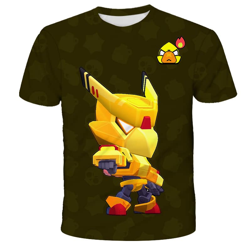Brawl Stars Mecha Crow T-Shirt Tees Summer - Image 6