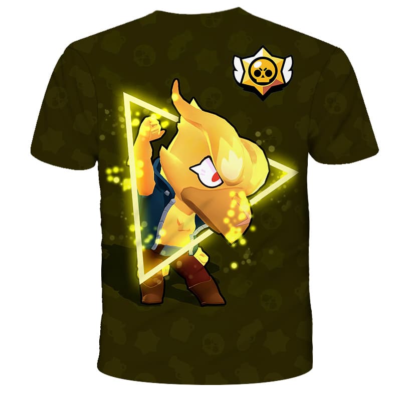 Brawl Stars Mecha Crow T-Shirt Tees Summer - Image 4