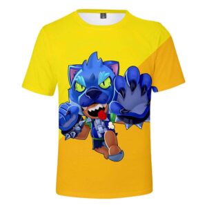 Werewolf Leon T-Shirt Brawl Stars Summer Clothes