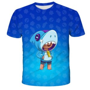 Brawl Stars Shark Leon Squalo Tees T-Shirt