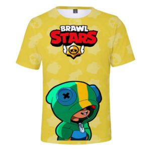 Leon Default Brawl Stars Summer T-Shirt Tops