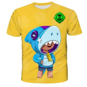 Brawl Stars Squalo Shark Leon Summer T-Shirt
