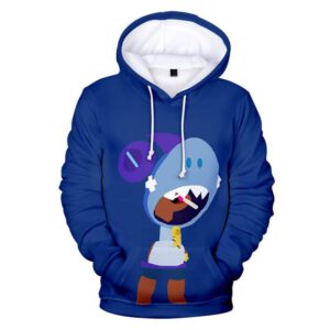 Leon Shark Brawl Stars Hoodie Sweatshirt Clothes