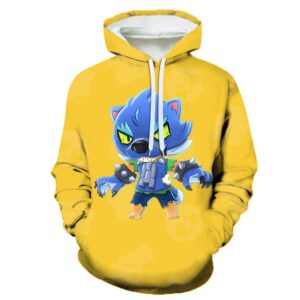Brawl Stars Werewolf Leon Hoodie Tops