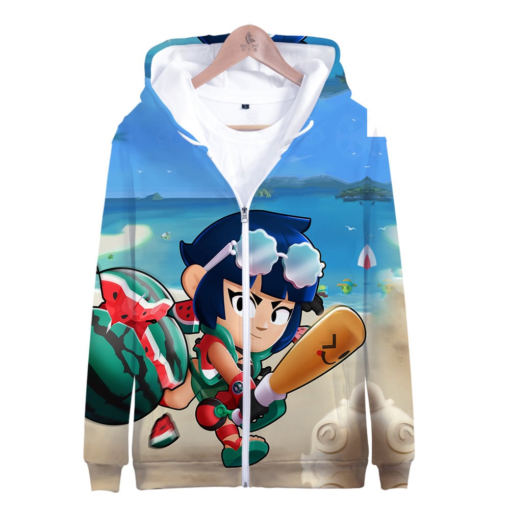 Brawl Stars Zipper-up Sweatshirt Heroine Bibi - Image 11