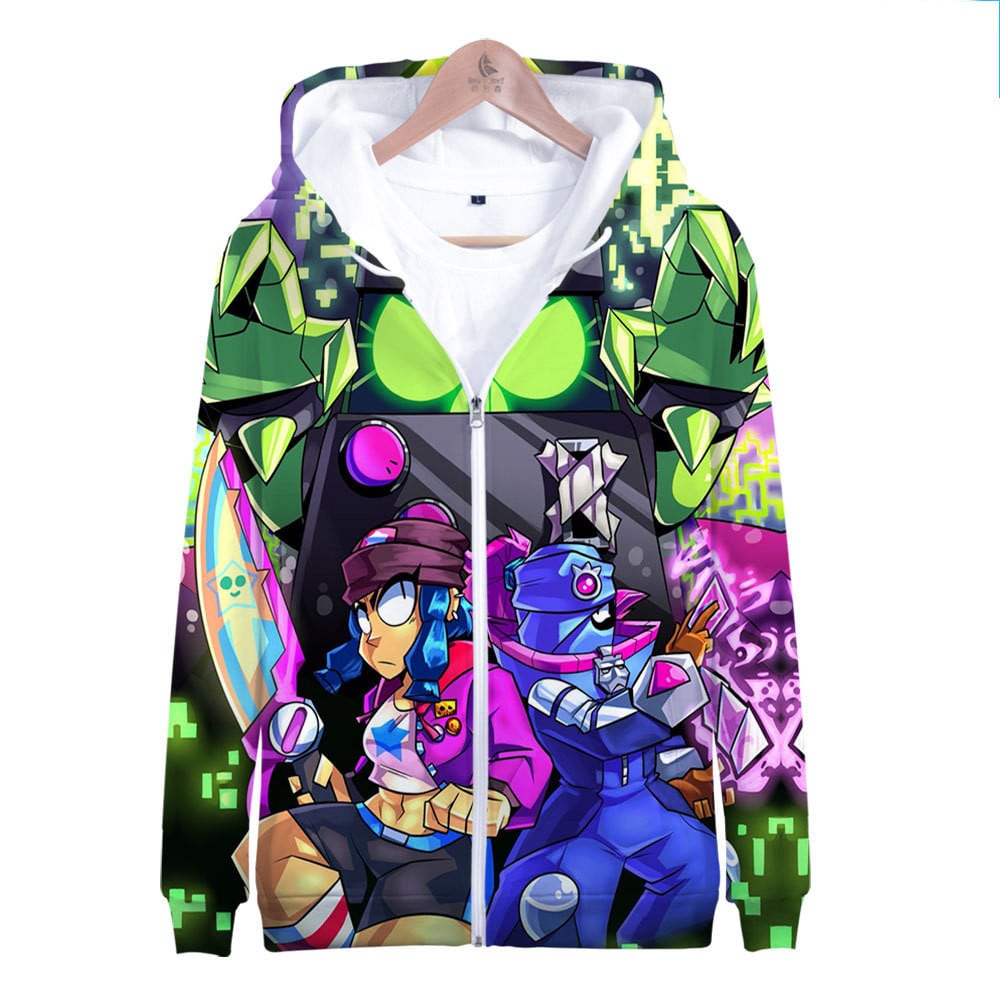 Brawl Stars Zipper-up Sweatshirt Heroine Bibi - Image 8