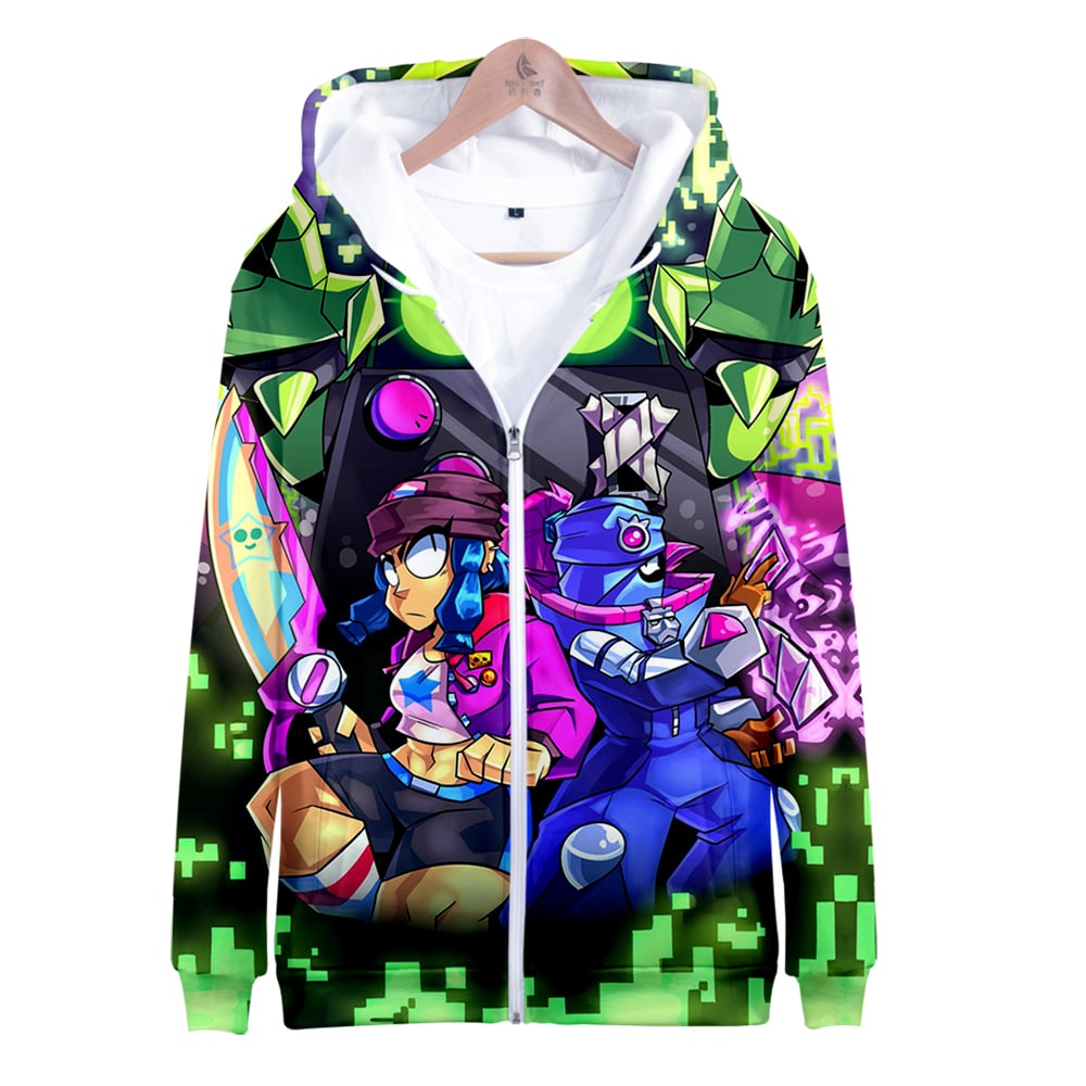 Brawl Stars Zipper-up Sweatshirt Heroine Bibi - Image 6