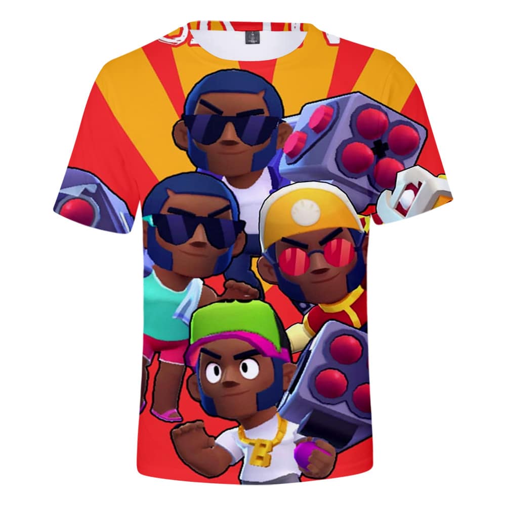 All Character Brawl Stars T-shirt Beach Brock Boom Box