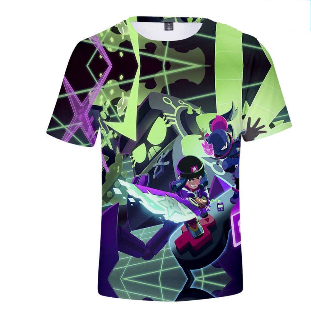 All Character Brawl Stars T-shirt Bibi Tara 8-bit