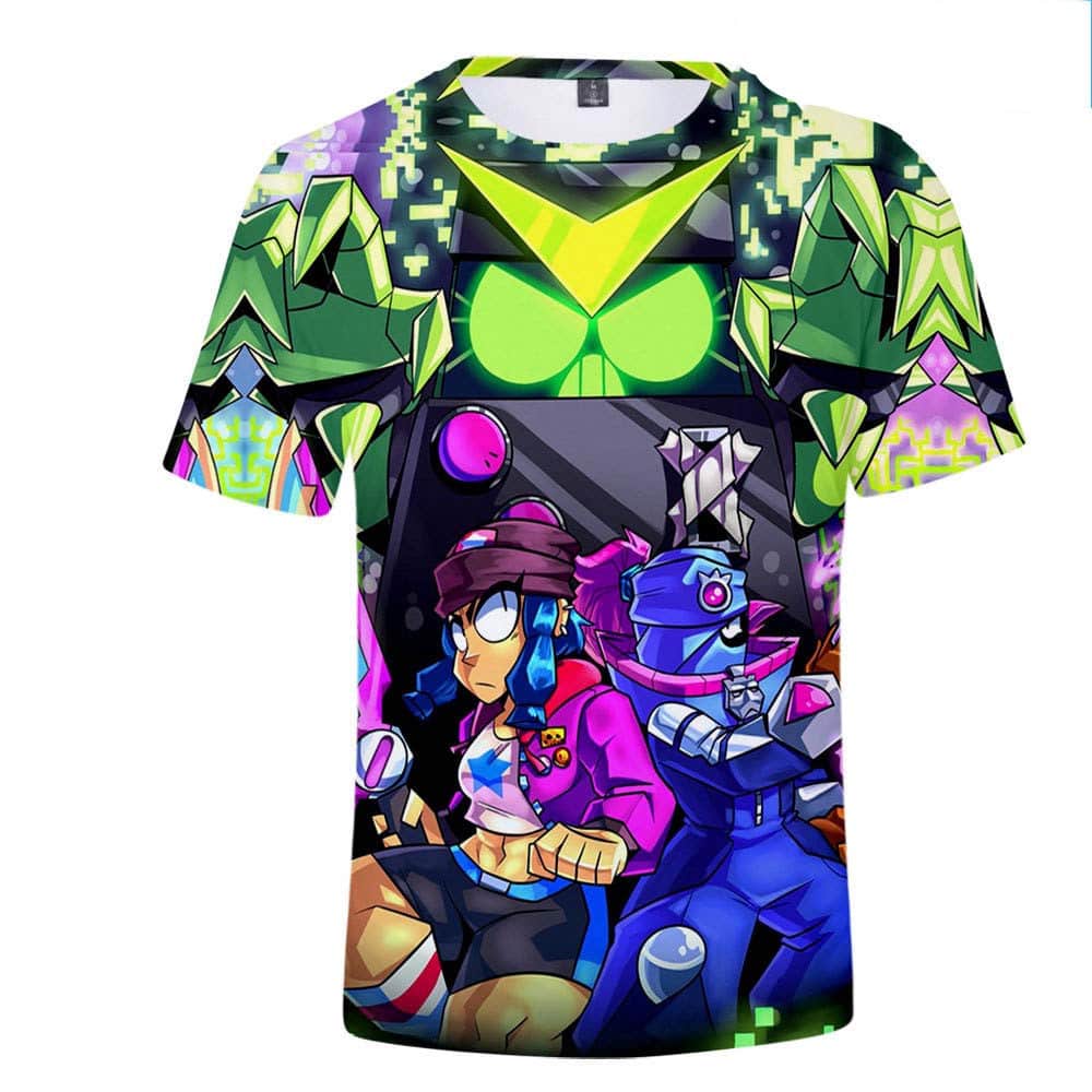 All Character Brawl Stars T-shirt Tara 8-bit Bibi