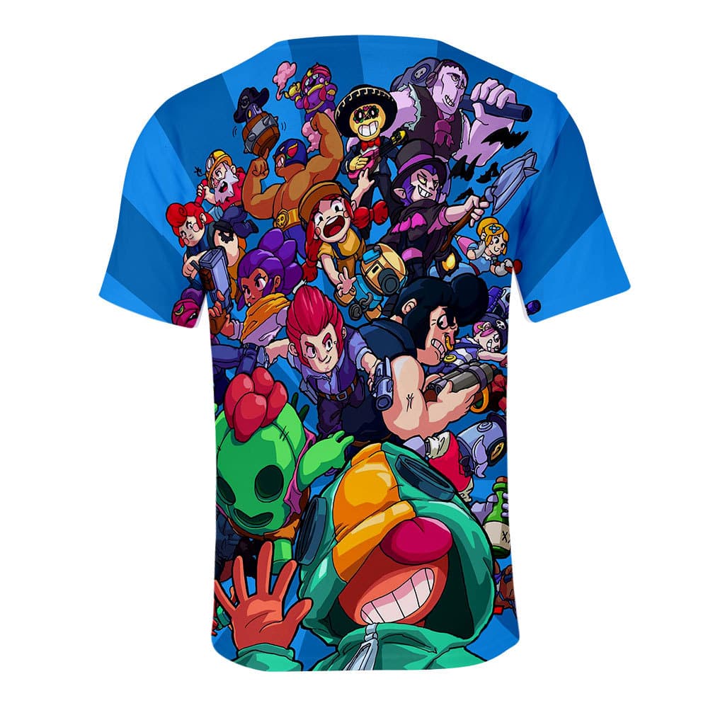 Brawl Stars T-shirt All Character Tees Leon Spike Frank - Image 2