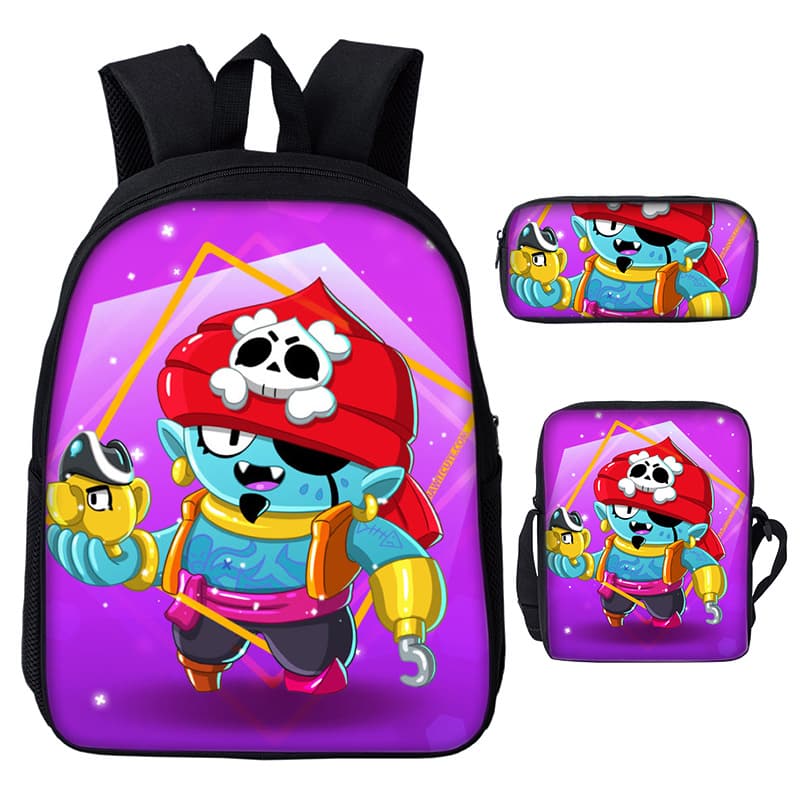 Shark Leon Brawl Stars SchoolBag Set - Image 14