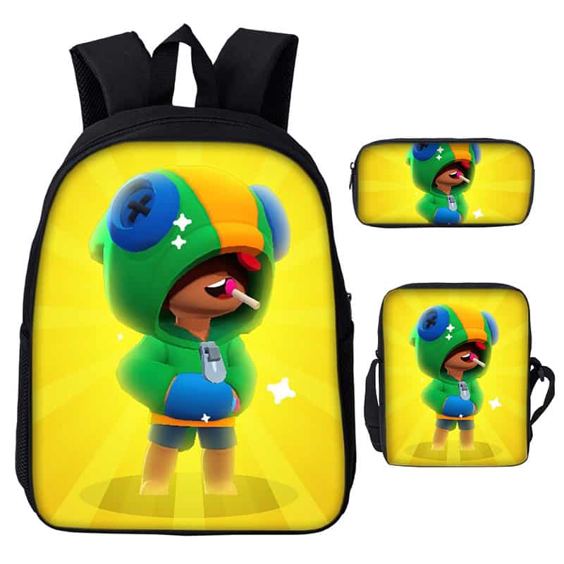 Shark Leon Brawl Stars SchoolBag Set - Image 9