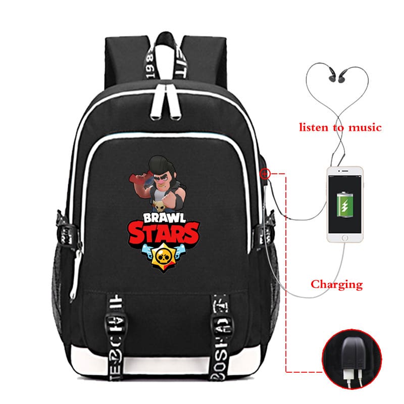 Bull Brawl Stars Backpack for School Students