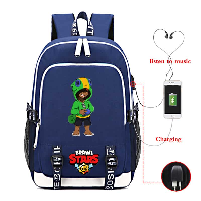 Leon Brawl Stars Backpacks for School Students - Image 2
