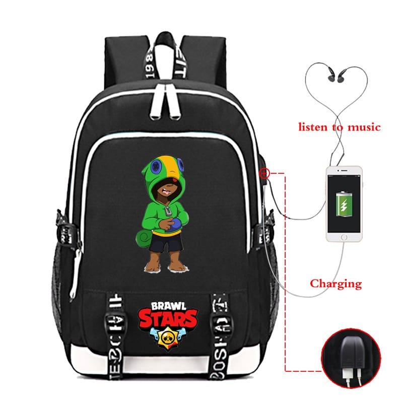Leon Brawl Stars Backpacks for School Students