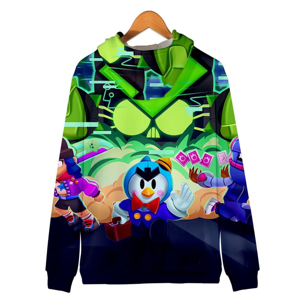 Brawl Stars Zipper-up Hoodie Sweatshirt Mr.P Bibi - Image 2