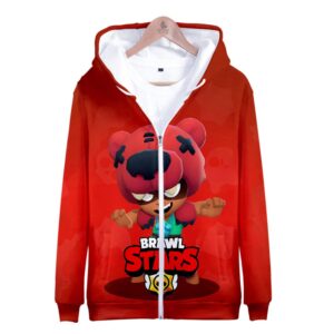 Brawl Stars Nita Zipper-up Hoodie Sweatshirt