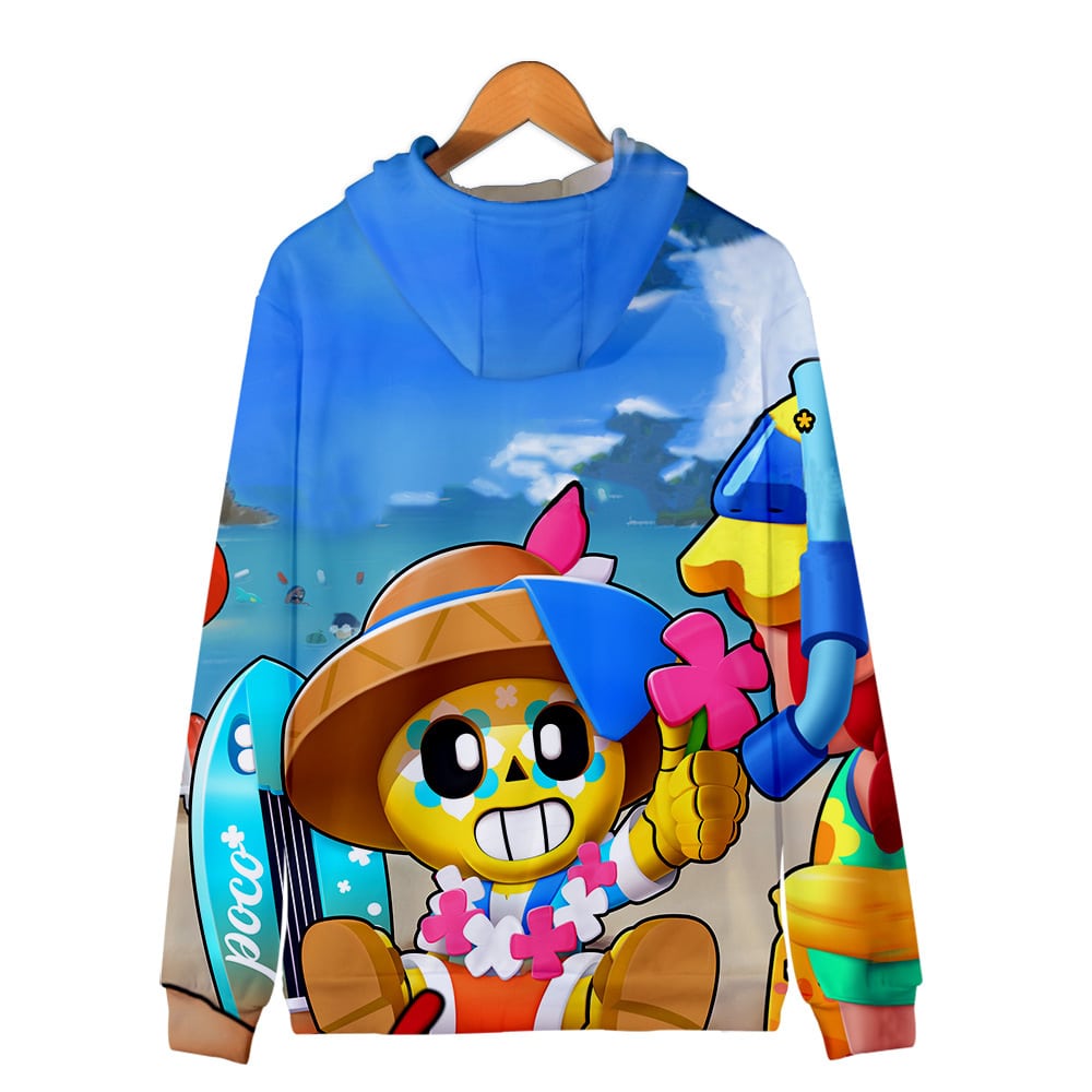 Brawl Stars Zipper-up Hoodie Sweatshirt Poco - Image 2