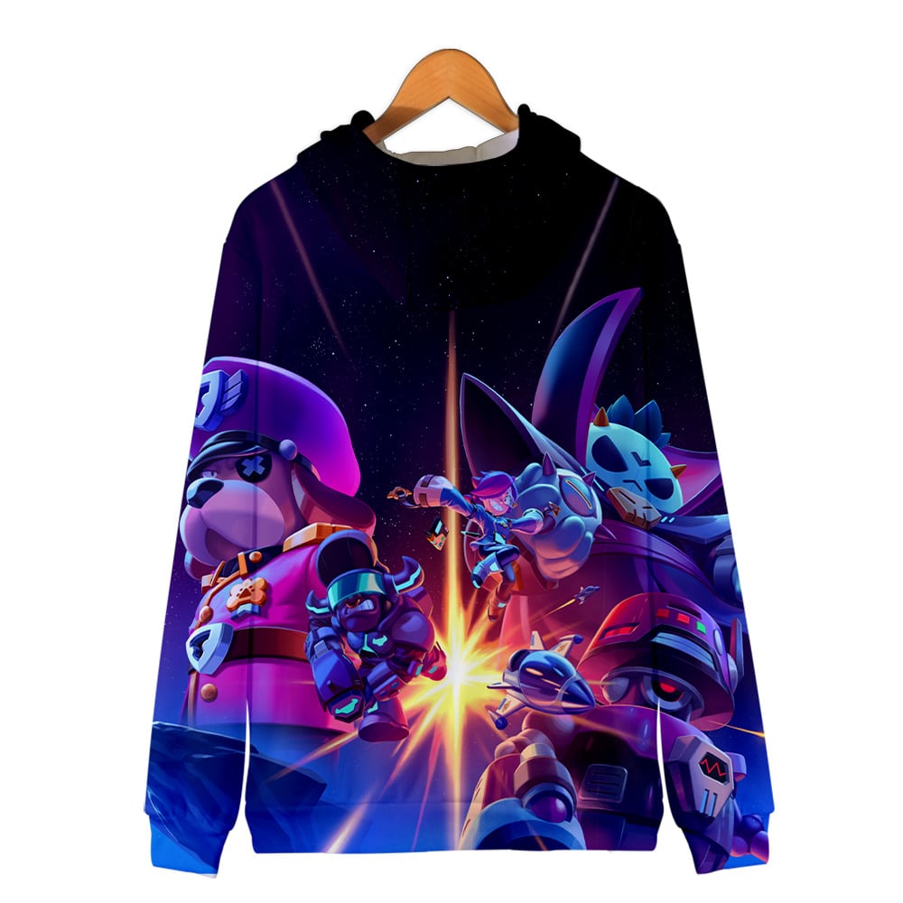 Brawl Stars Zipper-up Hoodie Colonel Ruffs Dark Lord Spike - Image 4