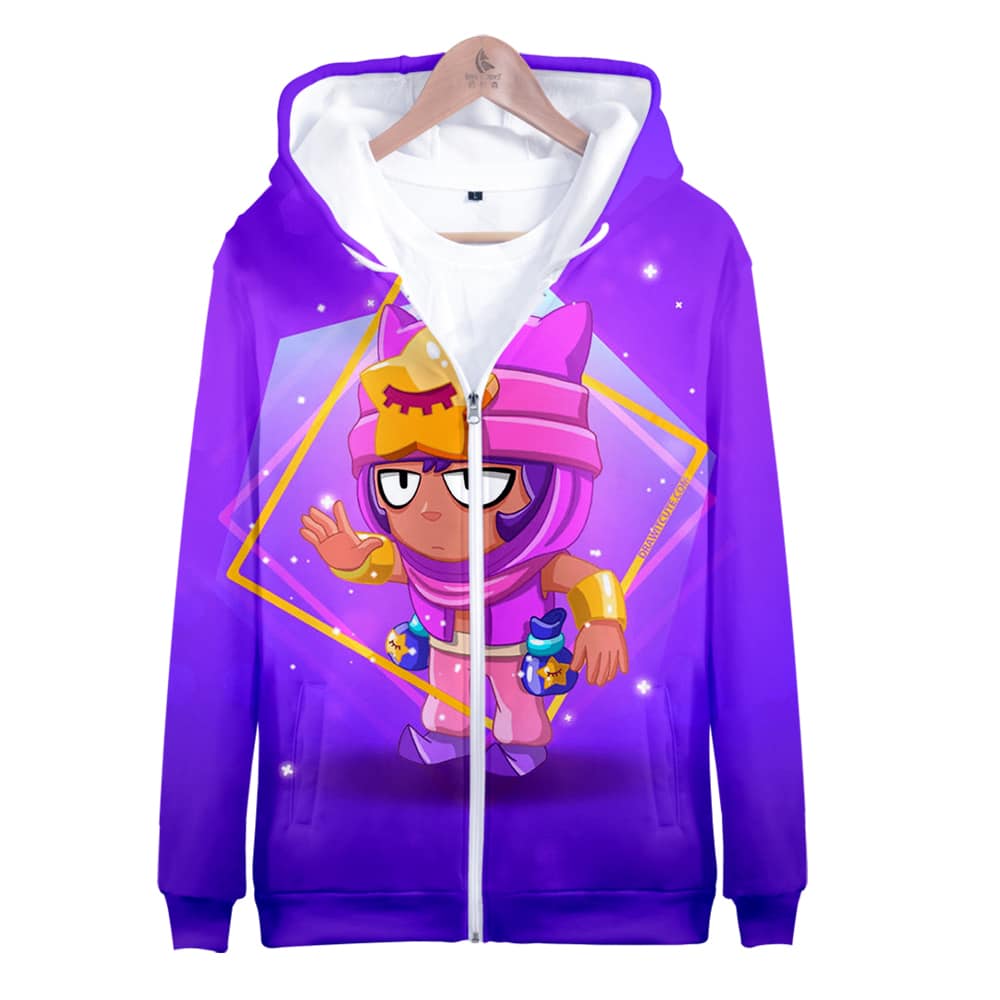 Brawl Stars Zipper-up Hoodie Sleepy Sandy - Image 11