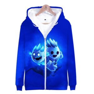Brawl Stars Zipper-up Hoodie Sweatshirt Ice Spike