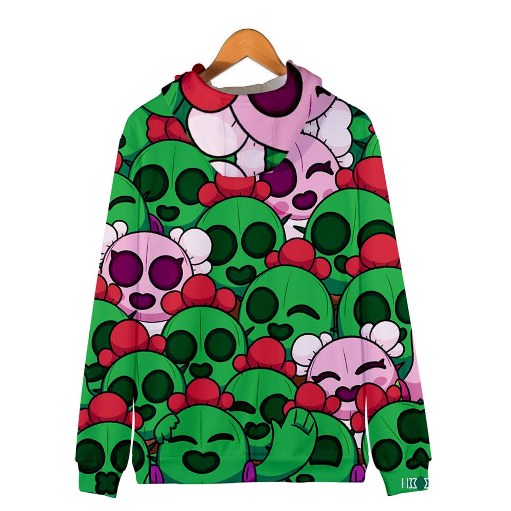 Brawl Stars Zipper-up Sweatshirt Sakura Spike - Image 2