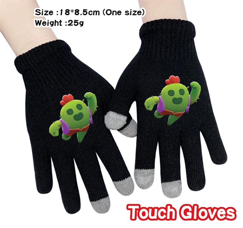 Brawl Stars Full Finger Touch Gloves Spike