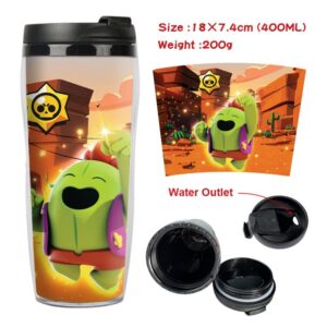 Default Spike Brawl Stars Water Bottles