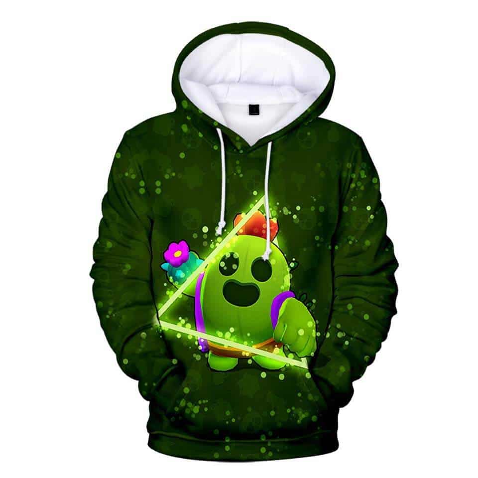 Brawl Stars Game Spike Hoodie Sweatshirt