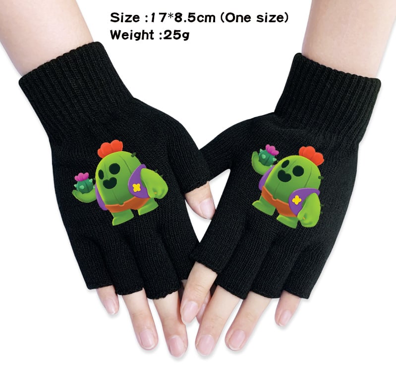 Brawl Stars Half Finger Touch Gloves Spike