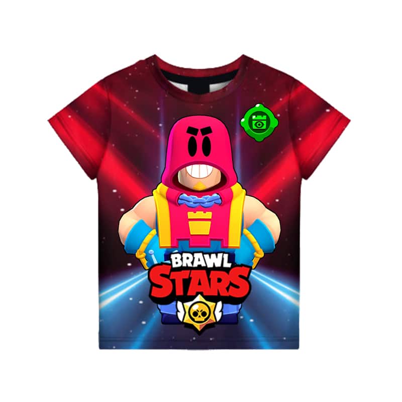 Brawl Stars Default Grom T-Shirt Tees Radio Check - Image 4