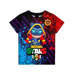 Cat Burglar Jessie Brawl Stars T-Shirt Tees Shocky