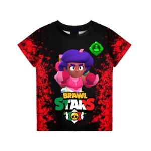 Rosa Brawl Stars T-Shirt Gadgets Unfriendly Bushes