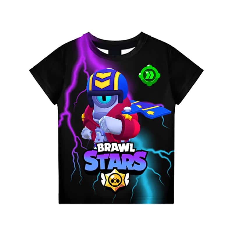 Default Stu Brawl Stars T-Shirt Tees Speed Zone