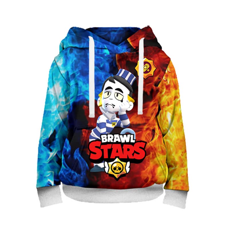 Brawl-Stars-Sweatshirt-Hoodie-Gray