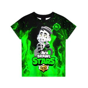 Brawl-Stars-T-shirt-Tees-Gray