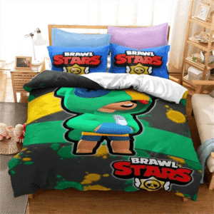 Brawl-Stars-Bedding-Set-Anime-Duvet-Cover-Quilt-Cover-Pillowcase-Double-Size-Kids-Bedroom